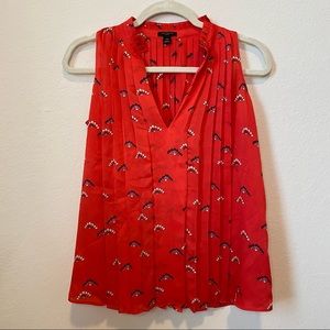 Ann Taylor petite red blouse